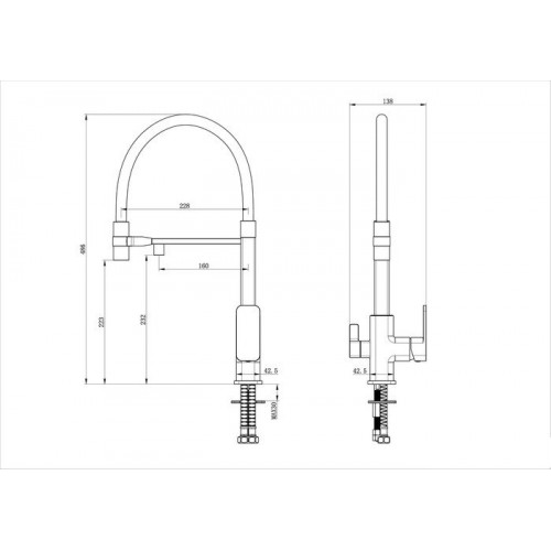 Смеситель Wonzon&Woghand WW-88458012-CR