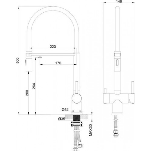 Смеситель Wonzon&Woghand WW-88458009-MB