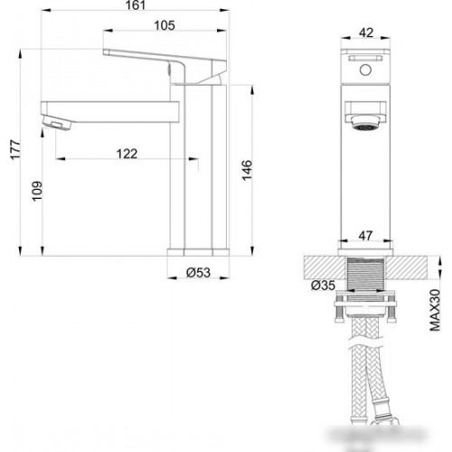 Смеситель Wonzon&Woghand WW-88139010-BG