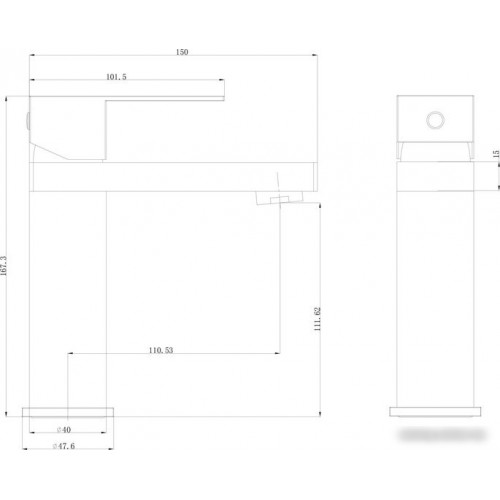 Смеситель Wonzon&Woghand WW-A40982-BS