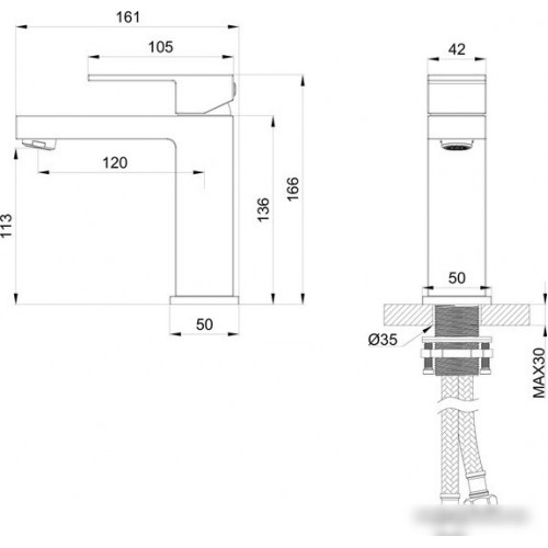 Смеситель Wonzon&Woghand WW-88139016-CR