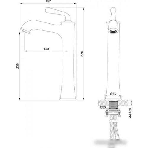 Смеситель Wonzon&Woghand WW-88239008-BG