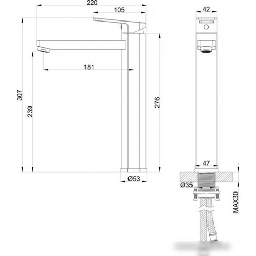 Смеситель Wonzon&Woghand WW-88239010-BG