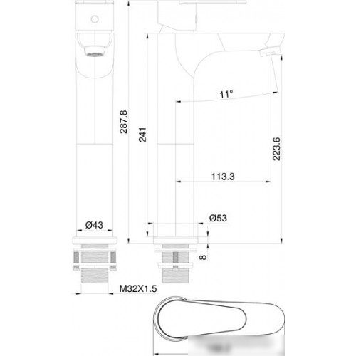 Смеситель Wonzon&Woghand WW-A40232-BG