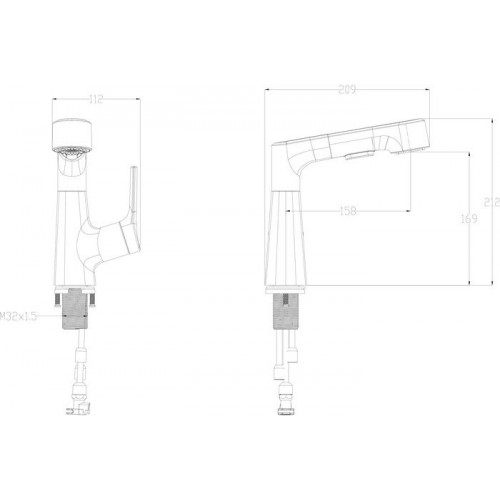 Смеситель Wonzon&Woghand WW-121B108-MW