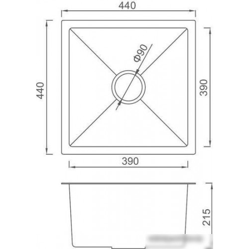 Кухонная мойка Gappo GS4444