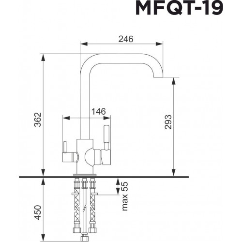 Смеситель MAUNFELD MFQT-19B (черный)