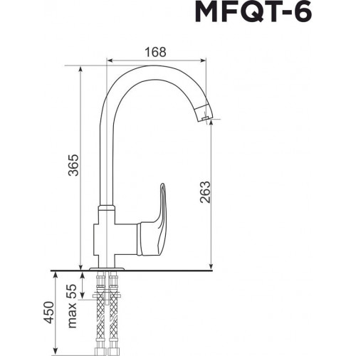 Смеситель MAUNFELD MFQT-6B (черный)