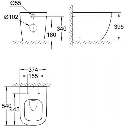 Унитаз Grohe Euro 39339000