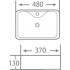 Умывальник Roxen Lex 570185