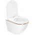 Унитаз подвесной Roxen Antares Gold в комплекте с инсталляцией StounFix Dual Fresh 6 в 1 968460 (кнопка: брашированное золото)