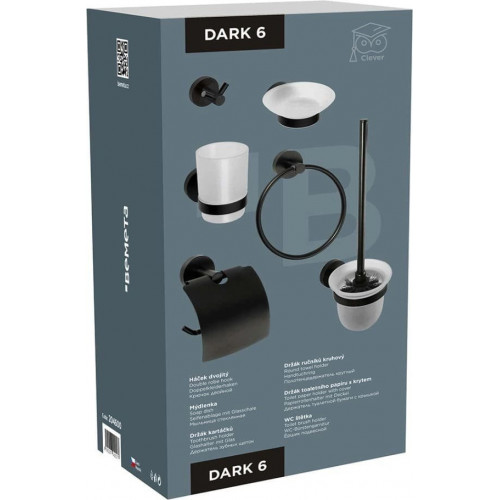 Набор аксессуаров для ванной Bemeta Dark 204600 (черный)