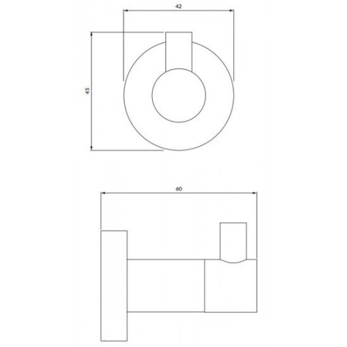 Крючок для ванны Omnires Modern Project MP60110CR