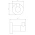 Крючок для ванны Omnires Modern Project MP60110CR