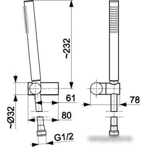 Душевая лейка Armatura Moza 841-225-81