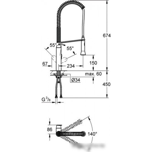 Смеситель Grohe K 7 32950000