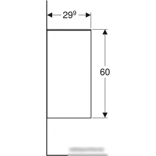 Geberit Тумба Smyle Square 36 500.358.JR.1 (темный орех)