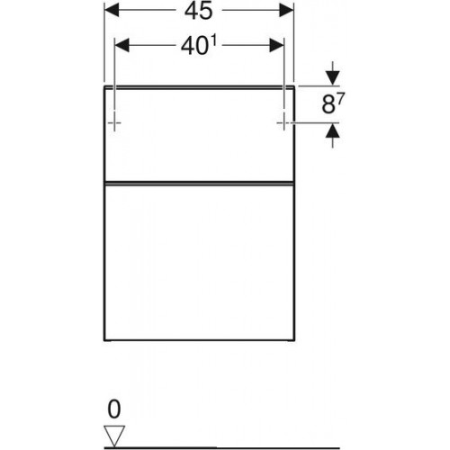 Geberit Тумба Smyle Square 45 500.357.JR.1 (темный орех)