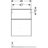 Geberit Тумба Smyle Square 45 500.357.JR.1 (темный орех)