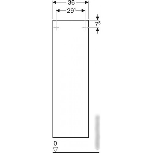 Geberit Шкаф-пенал Smyle Square 36 500.361.JR.1 (темный орех)