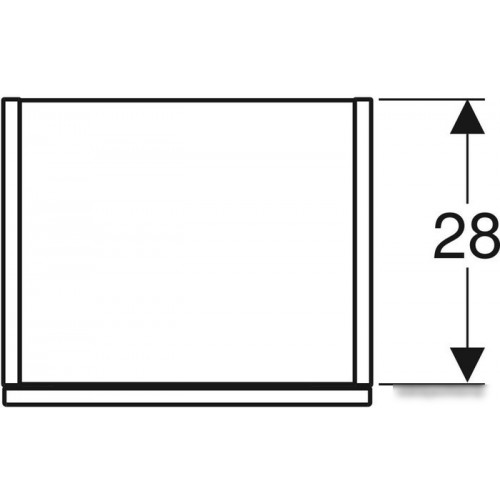 Geberit Шкаф-пенал Smyle Square 36 500.361.JR.1 (темный орех)