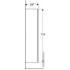 Geberit Шкаф-пенал Smyle Square 36 500.361.JR.1 (темный орех)