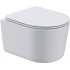 Унитаз подвесной Roxen Simple compact в комплекте с инсталляцией StounFix Dual Fresh 6 в 1 968480 (кнопка: брашированное золото)