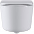 Унитаз подвесной Roxen Simple compact в комплекте с инсталляцией StounFix Dual Fresh 6 в 1 968480 (кнопка: брашированное золото)