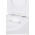 Унитаз подвесной Roxen Antares в комплекте с инсталляцией Asten Readle Zentralmodul AR0601-185B с черной матовой кнопкой