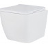 Унитаз подвесной Roxen Cube в комплекте с инсталляцией Asten Readle Zentralmodul AR0601-135W с белой кнопкой