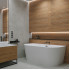 Ванна Wellsee Excellence Pro 150x73 28760204R (пристенная ванна белый глянец, экран, ножки, сифон-автомат золото)