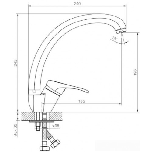 Смеситель Decoroom DR72021