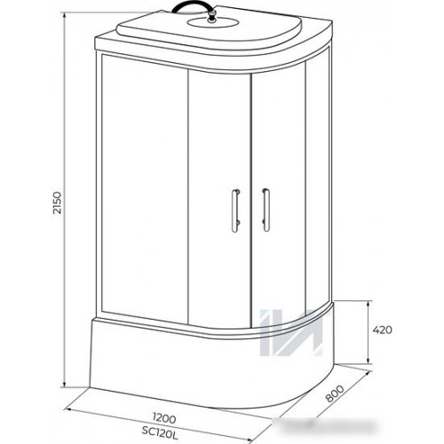 Душевая кабина IVA SC120CTL