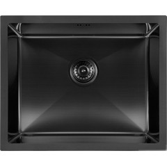 Кухонная мойка ARFEKA ECO AR 550*450 BLACK PVD NANO DECOR MILLET GRAINS