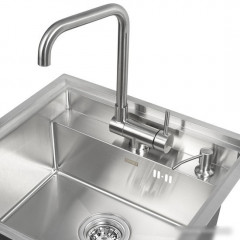 Кухонная мойка ARFEKA ECO AR 520*490, дозатор Satin Nano