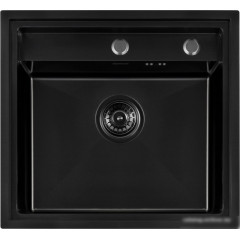Кухонная мойка ARFEKA Eco AR 520*490 Black PVD Nano