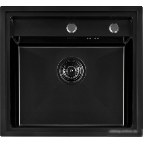 Кухонная мойка ARFEKA Eco AR 520*490 Black PVD Nano