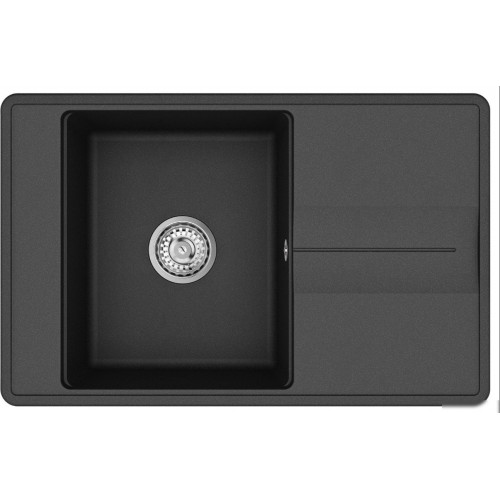 Кухонная мойка Aquasanita Bella SQB101 + Akvaduo 2663 L (черный металлик 601)