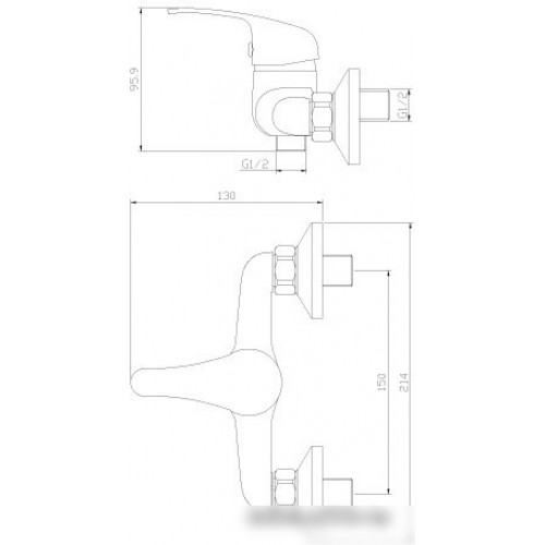 Смеситель Rossinka Silvermix Y35-41