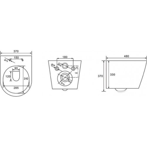 Унитаз подвесной Grado GD-W201R