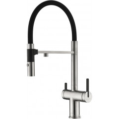 Смеситель Paulmark Gravity Gr213888-BS (стальной/нержавеющая сталь)