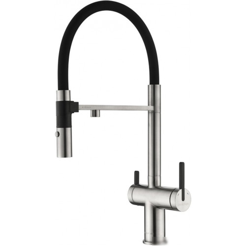 Смеситель Paulmark Gravity Gr213888-BS (стальной/нержавеющая сталь)