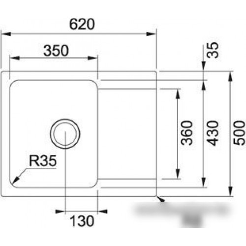 Кухонная мойка Franke Orion OID 611-62 114.0443.355 (белый)