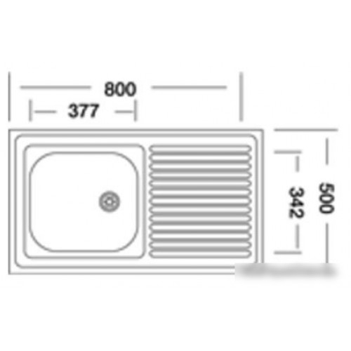 Кухонная мойка КромРус S 416 RUS