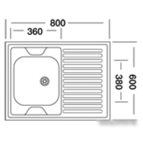 Кухонная мойка КромРус S 420 RUS