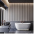 Ванна Wellsee Chic Riviera 170x76 23680501R (отдельностоящая ванна с подсветкой белый глянец, экран, ножки, сифон-автомат хром)
