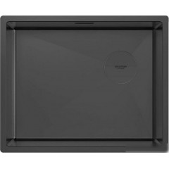 Кухонная мойка Paulmark Next-Skew 54 UNI PM885444-MBN (черный/черный матовый)