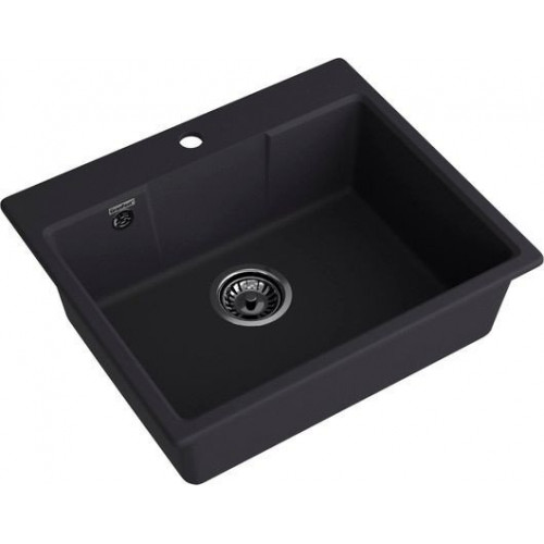 Кухонная мойка GranFest QUARZ GF-UR-658 (черный)