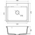Кухонная мойка GranFest QUARZ GF-UR-658 (черный)