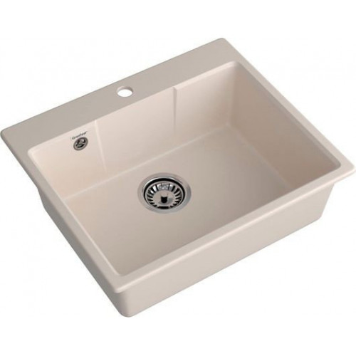 Кухонная мойка GranFest QUARZ GF-UR-658 (белый)